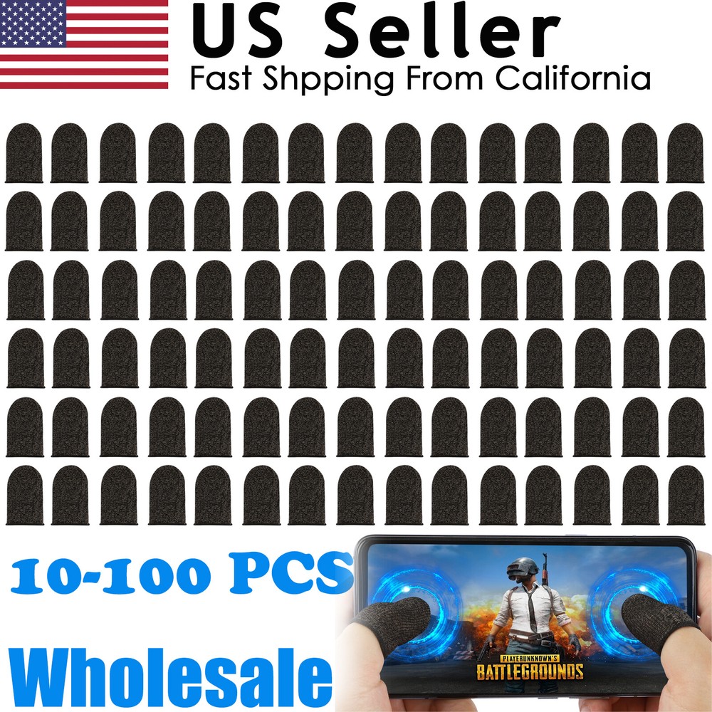 Lot Touch Screen Gaming Finger Sleeve Mobile Game Controller Sweatproof Gloves