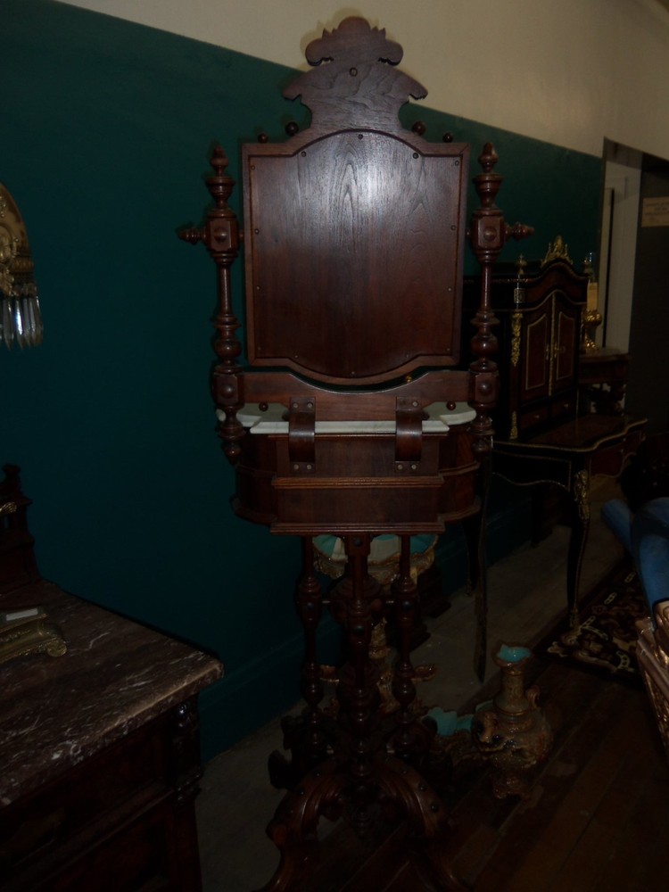 Victorian Gentlemans Shaving Stand w/ Mirror