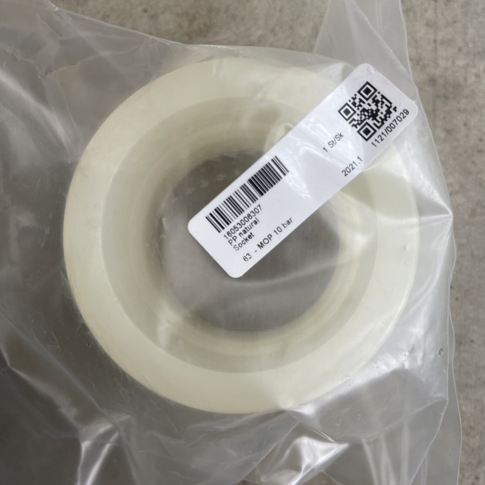 2 PPN SOCKET COUPLING 63MM POLYPURE AGRU