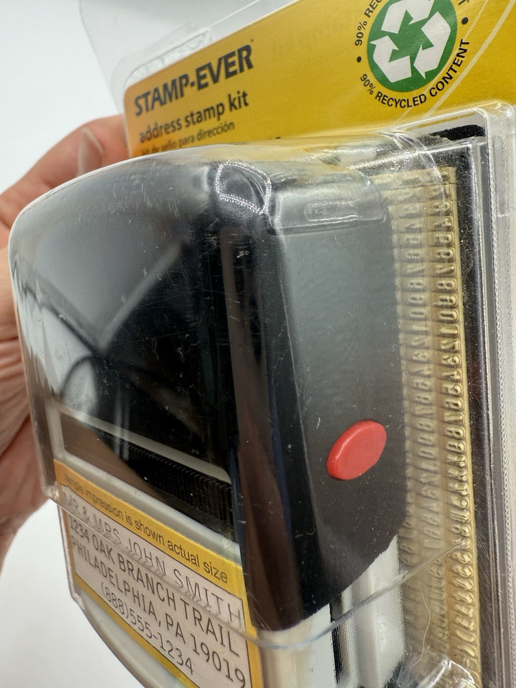 Stamp-Ever Do It Yourself Self-Inking Address Stamp Kit