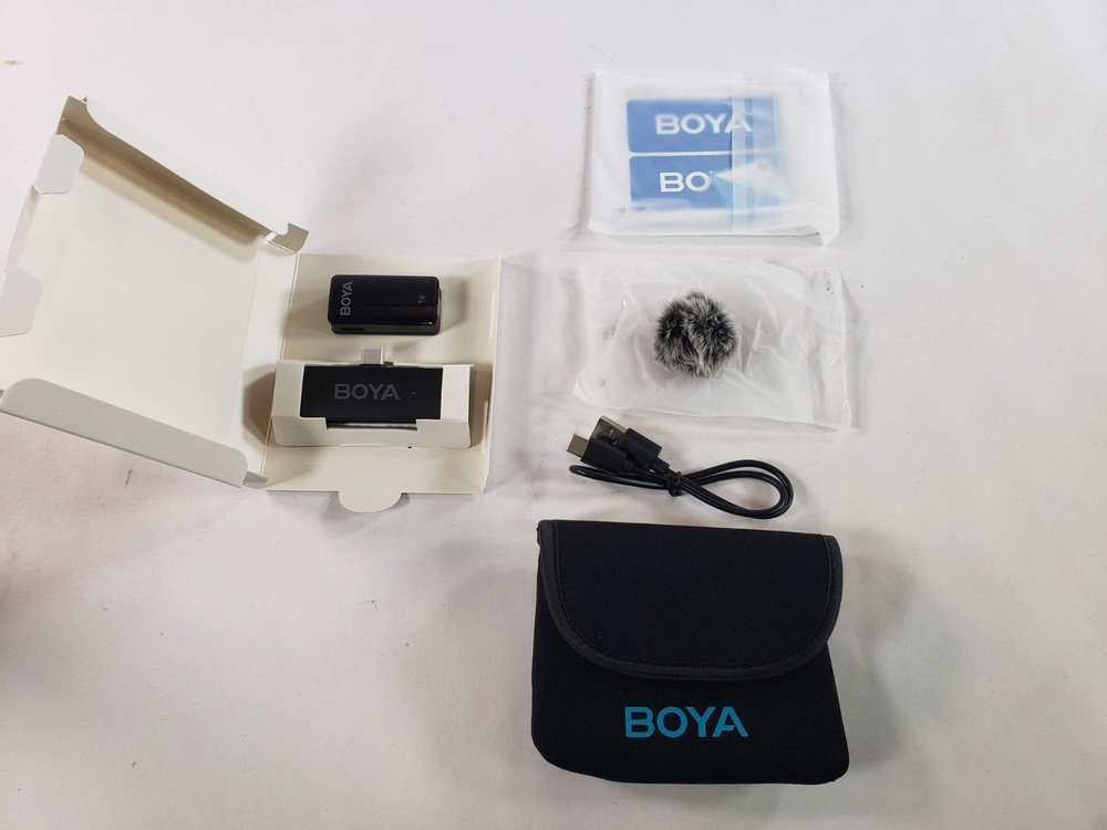 BOYA USB C Wireless Clip Microphone Wmic5-M5 for OSM Action 2/3 Type-C