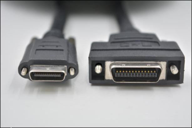 Mini SDR-to-MDR, Camera Link Machine-Vision BLACK Cable: @3m (9.8ft)