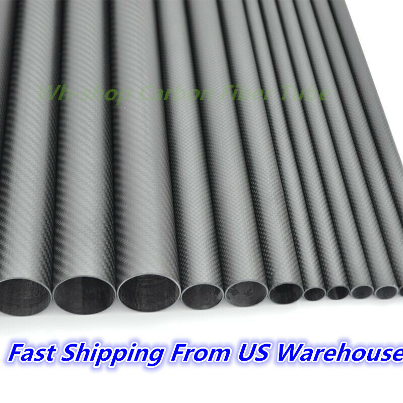 3K Carbon Fiber Tube 10 12 13 14 15 16 18 19 20  22 23 24 33 36 38 MM x 500MM-H