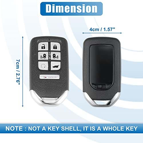 7 Button Car Keyless Entry Remote Control Replacement Key Fob Proximity Smart