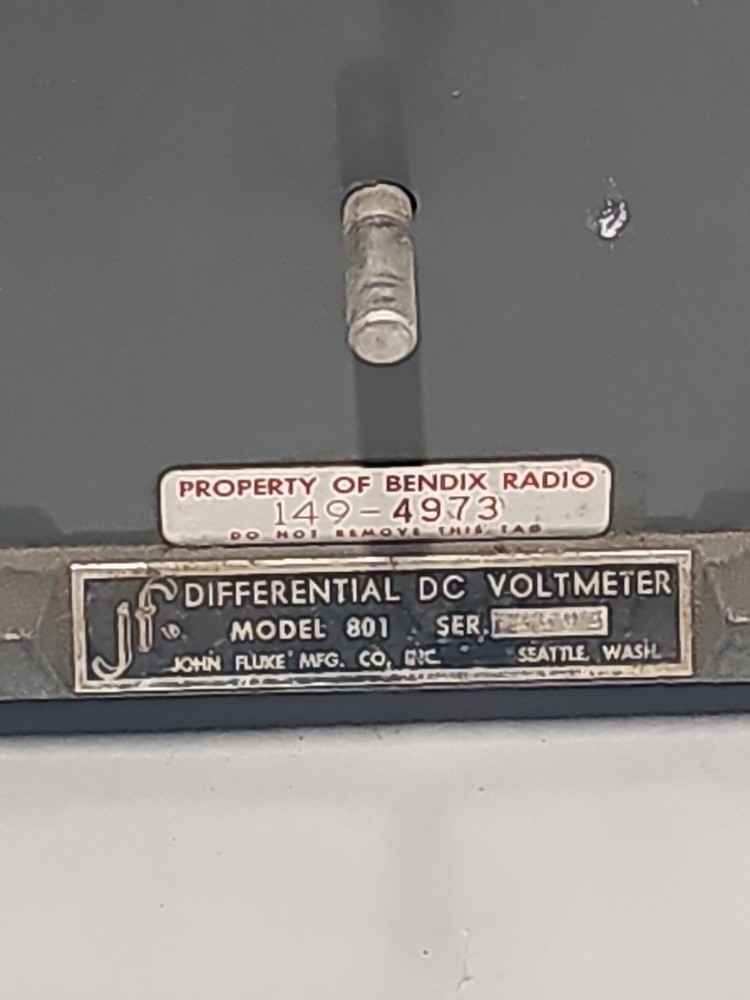 John Fluke Model 2593 Differential AC/DC Voltmeter , Bendix , AS IS UNTESTED