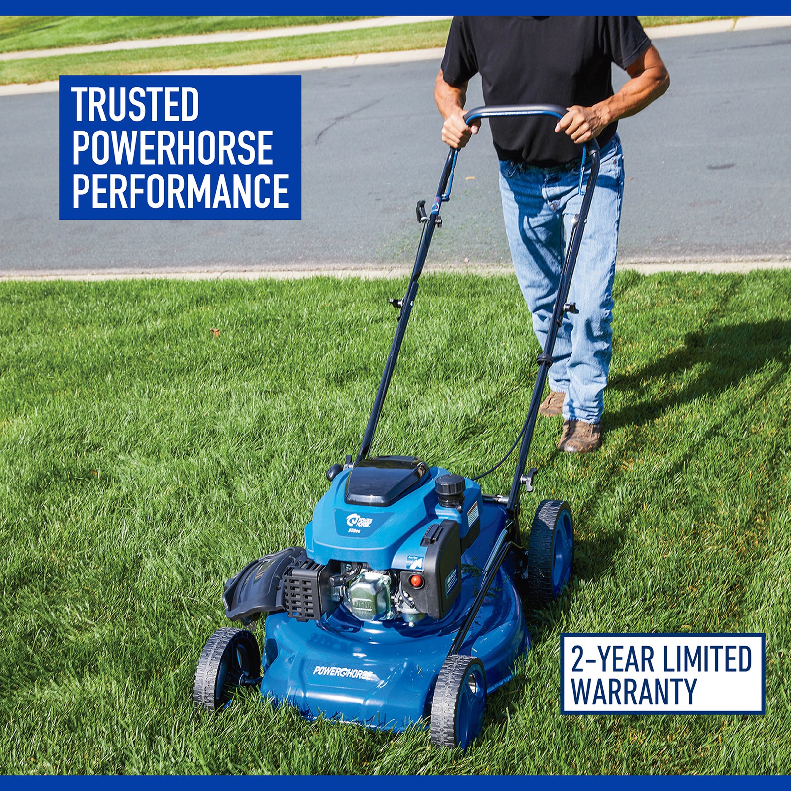 Powerhorse 21in. 3-in-1 Gas Lawn Mower, 200cc Engine