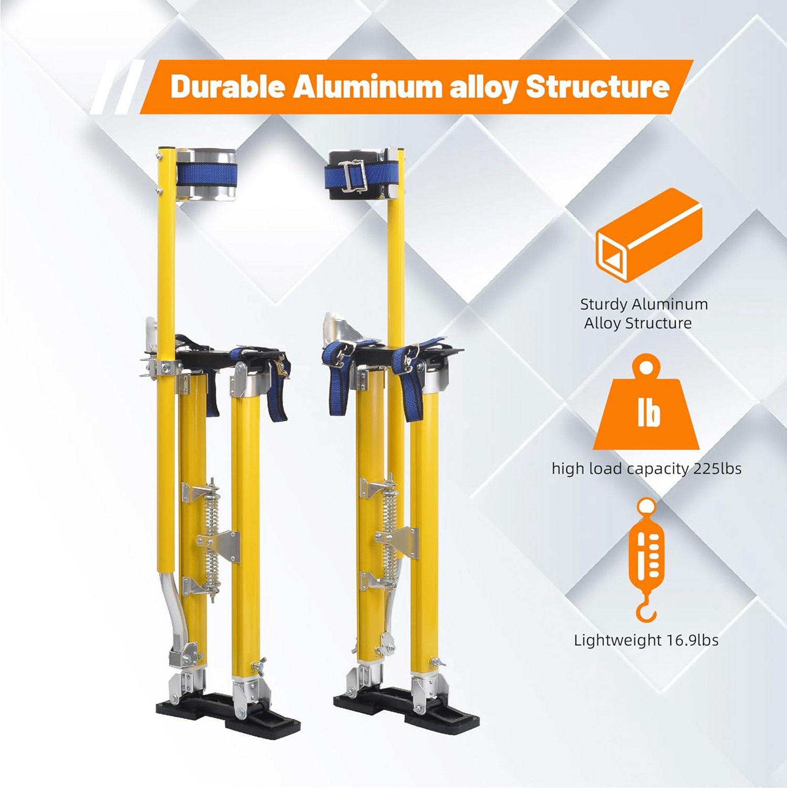 Drywall Stilts 24-40''Gold Inch Aluminum Tool Stilt For Painting Painter Taping