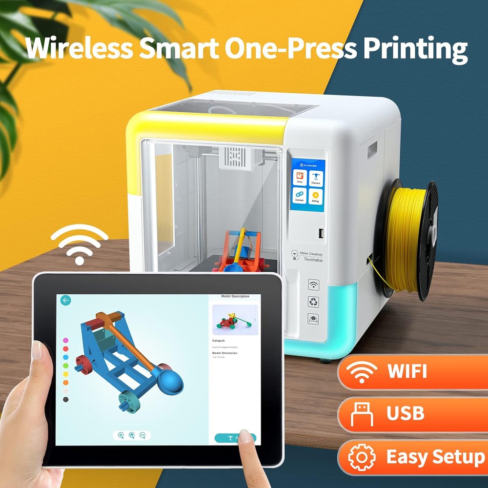 X-MAKER FDM 3D Printer Smart One-Key Printing High-Speed Fully Assembled G2Y2
