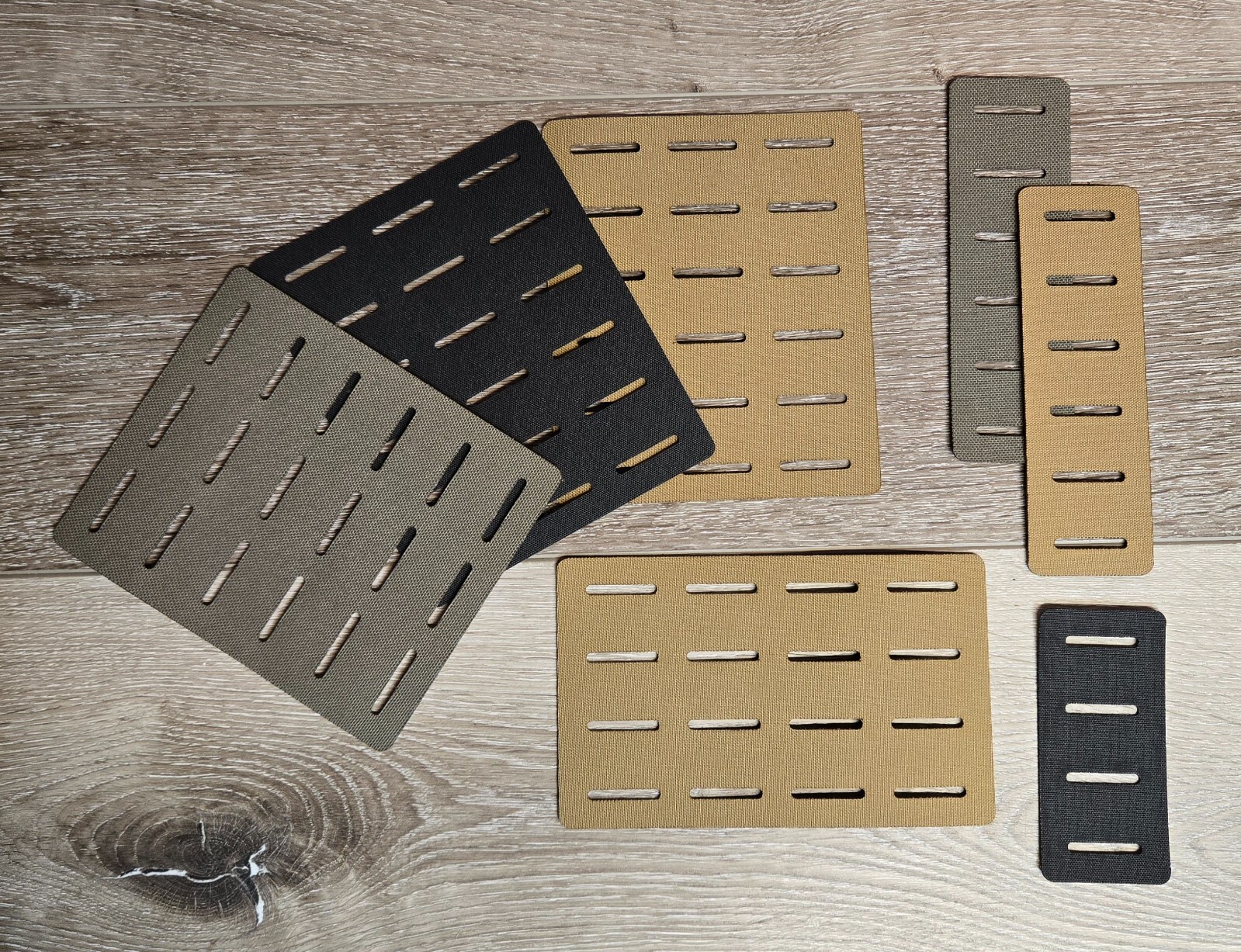 Laser Cut PALS MOLLE Panel Customizable Sew On Squadron Tactical DIY MYOG