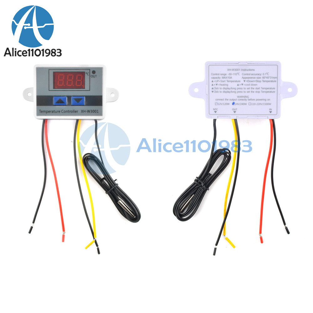 XH-W3001 NTC Digital LED Temperature Controller Thermostat Control Switch