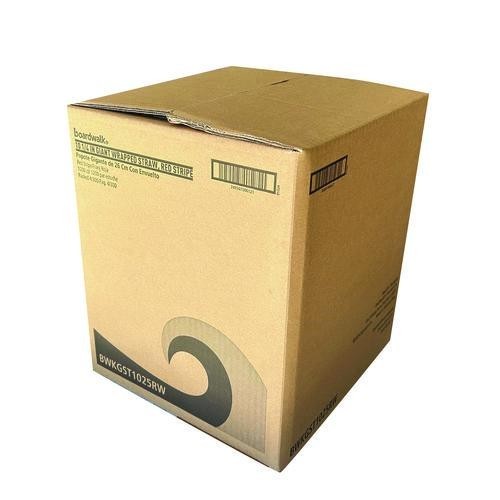 Boardwalk Wrapped Giant Straws, 10.25", Polypropylene, 300/Pack, 4 Packs/Carton