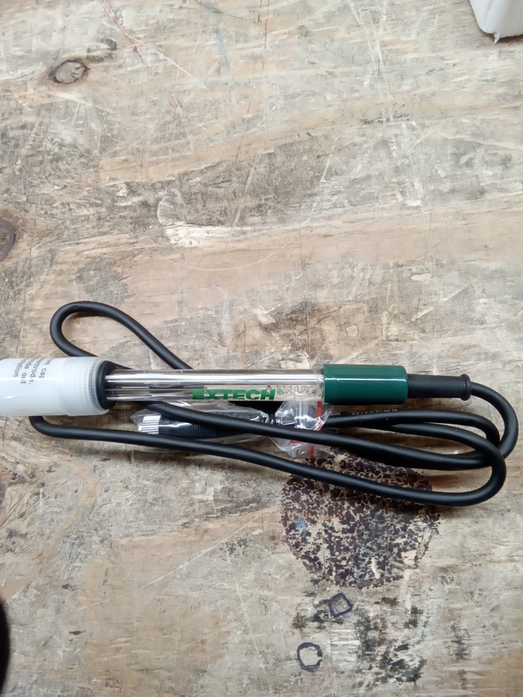 EXTECH 6015WC Electrode,pH 0 to 14,Bulb 3YTJ4