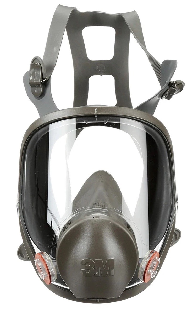 Bundle 3M 6900 LARGE FULL FACE RESPIRATOR MASK & 2 60926 MULTI GAS CARTRIDGE