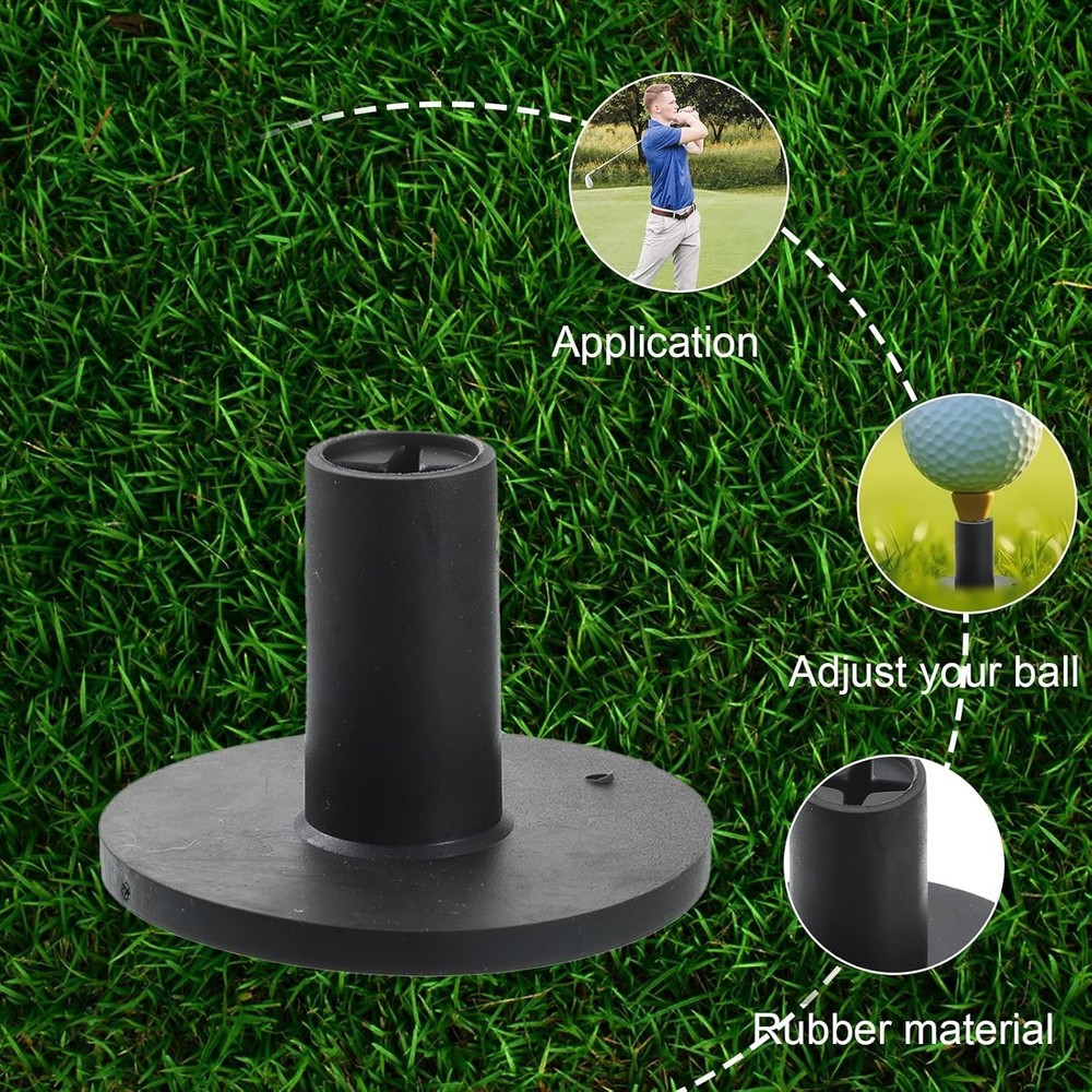 Adjustable Unbreakable Golf Tee, Rubber Golf Tees for Mats, Driving Range Tee