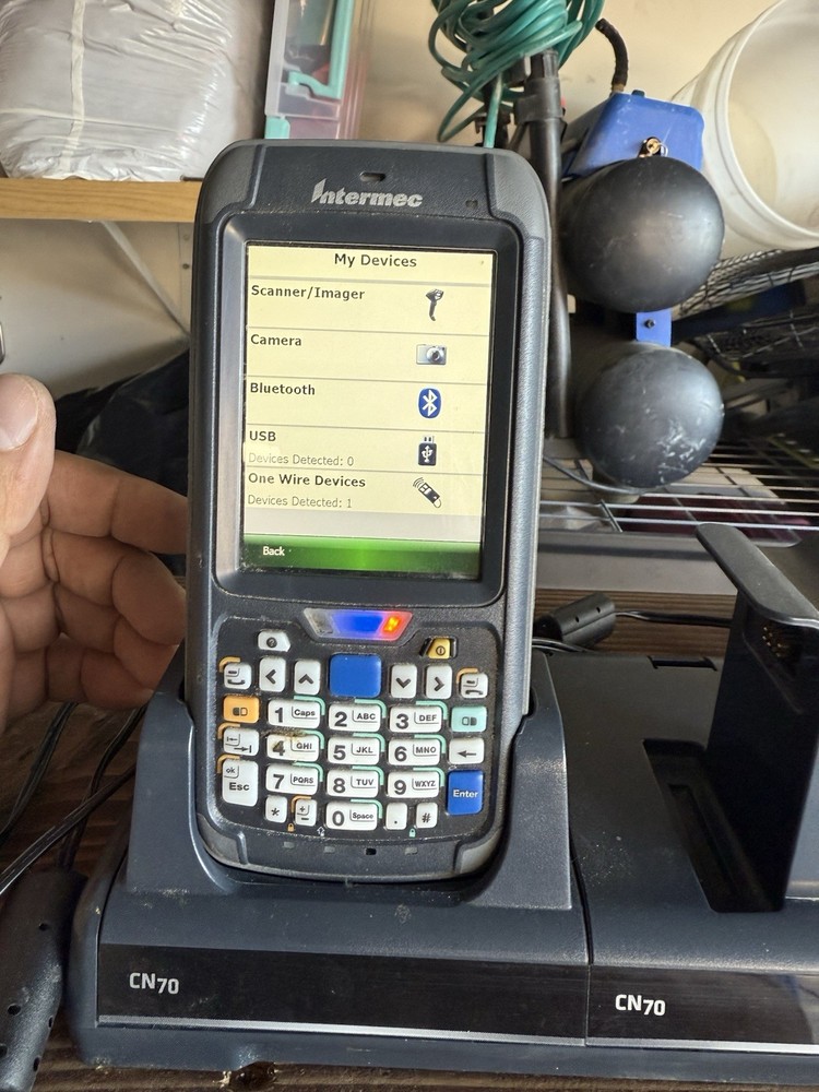 Intermec CN70e Mobile Computer Barcode Scanner with Cradle 1002UU01 with charger