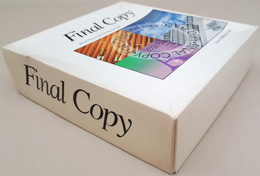 Final Copy v1.3 Release 2 ©1991 SoftWood, Inc Word Processor for Commodore Amiga