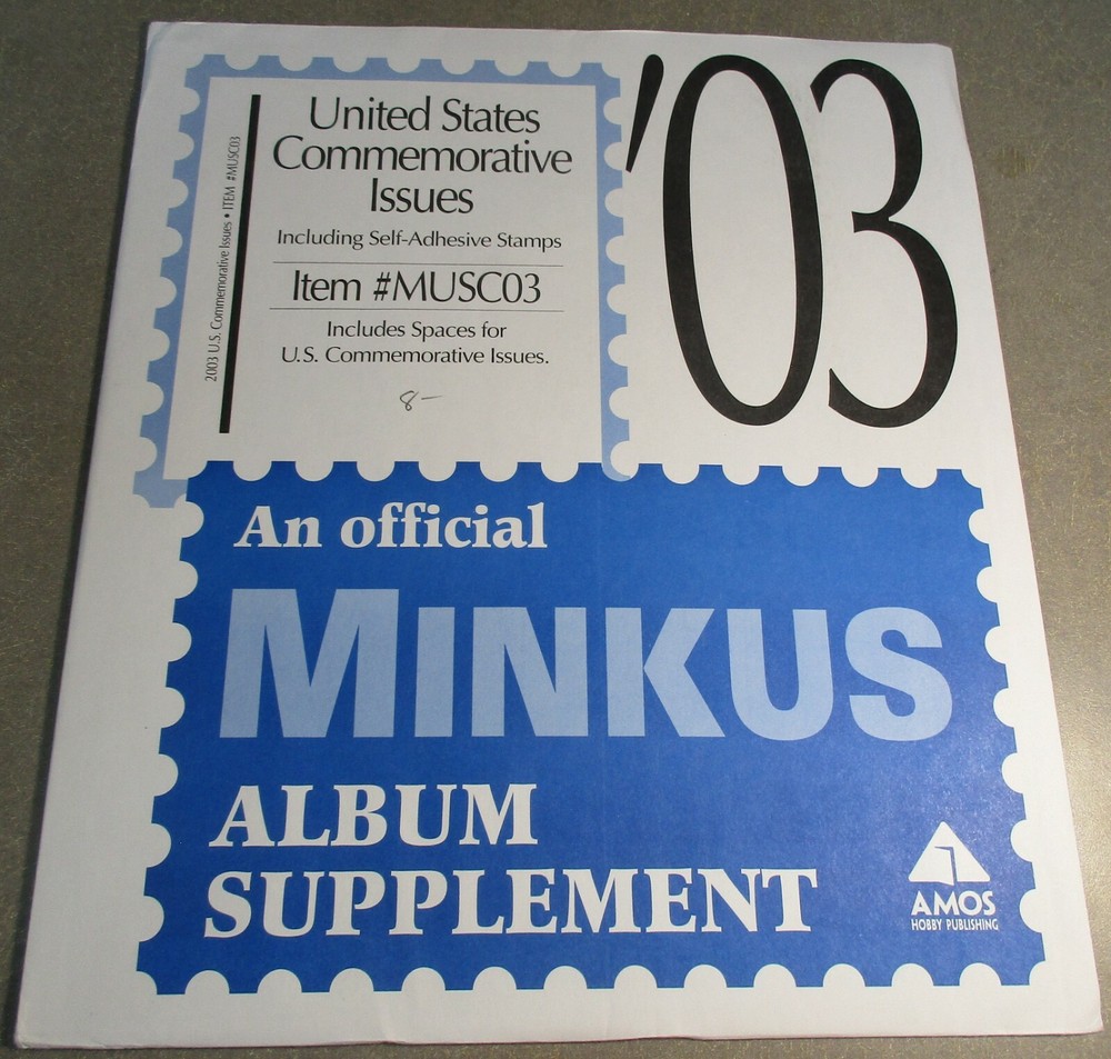 "MINKUS" 2003 U.S. COMMEMORATIVE ISSUES ITEM #MUSC03 W/FREE SHP.