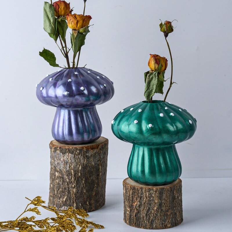 Creative Stand Mold Mushroom Shape Holder Molds Silicone Texture
