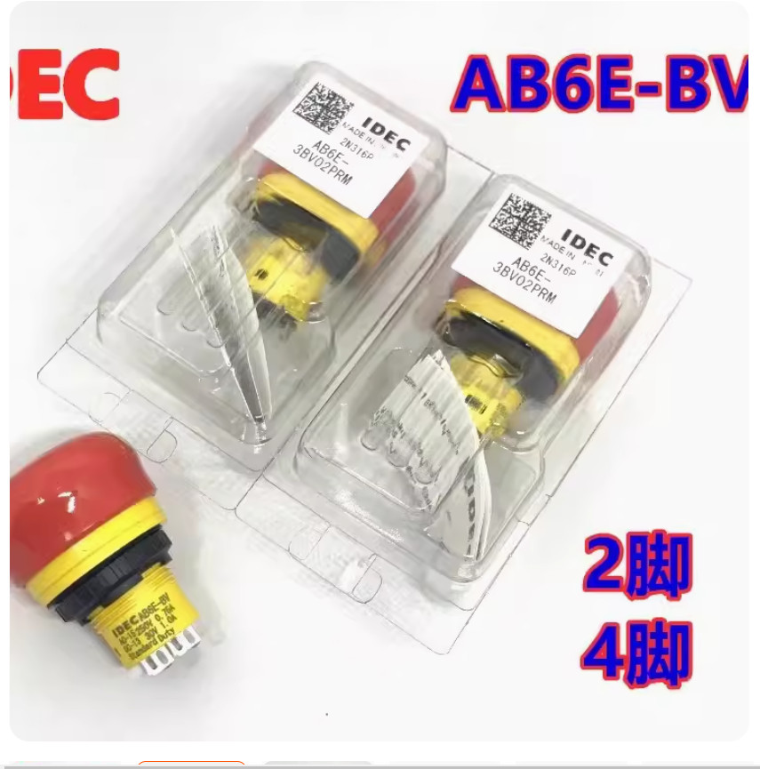 1PC NEW IDEC Emergency stop switch AB6E-3BV02PRM #LL