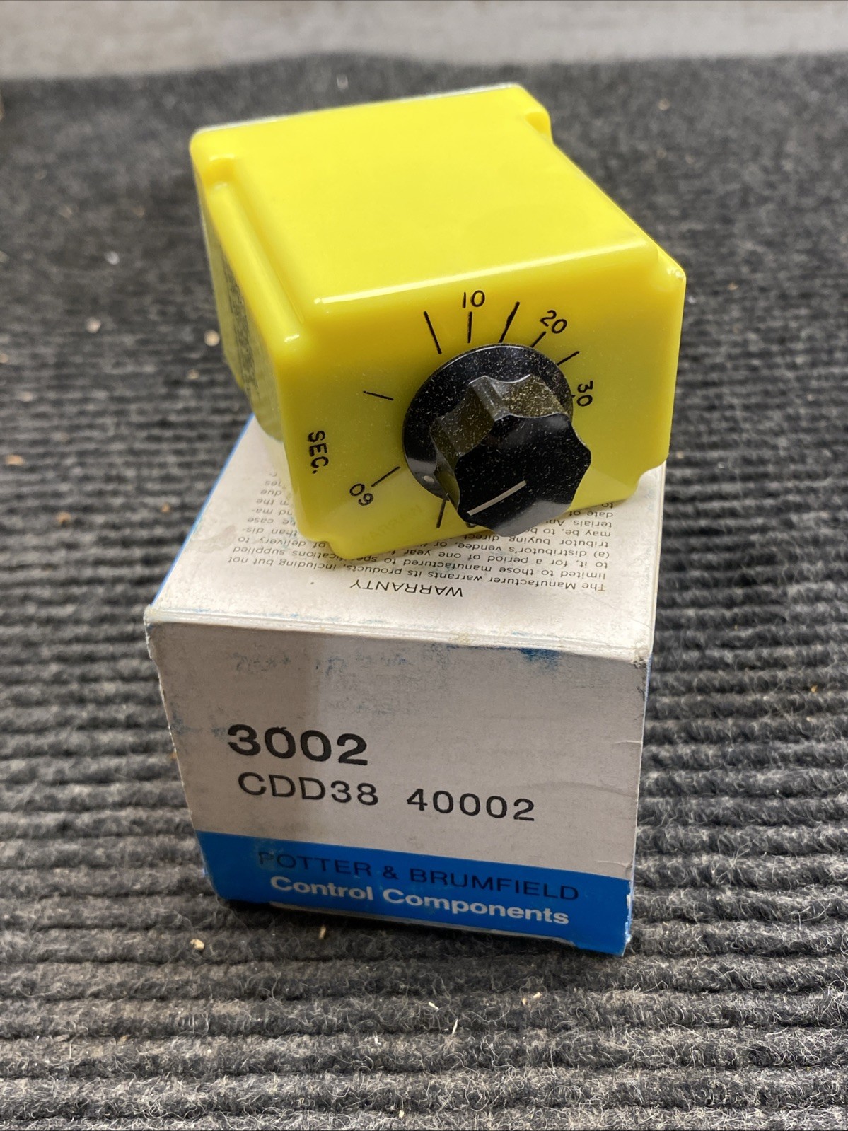 Potter Brumfield CDD-38-40002 Plug-in Time Delay Relay 120v-ac