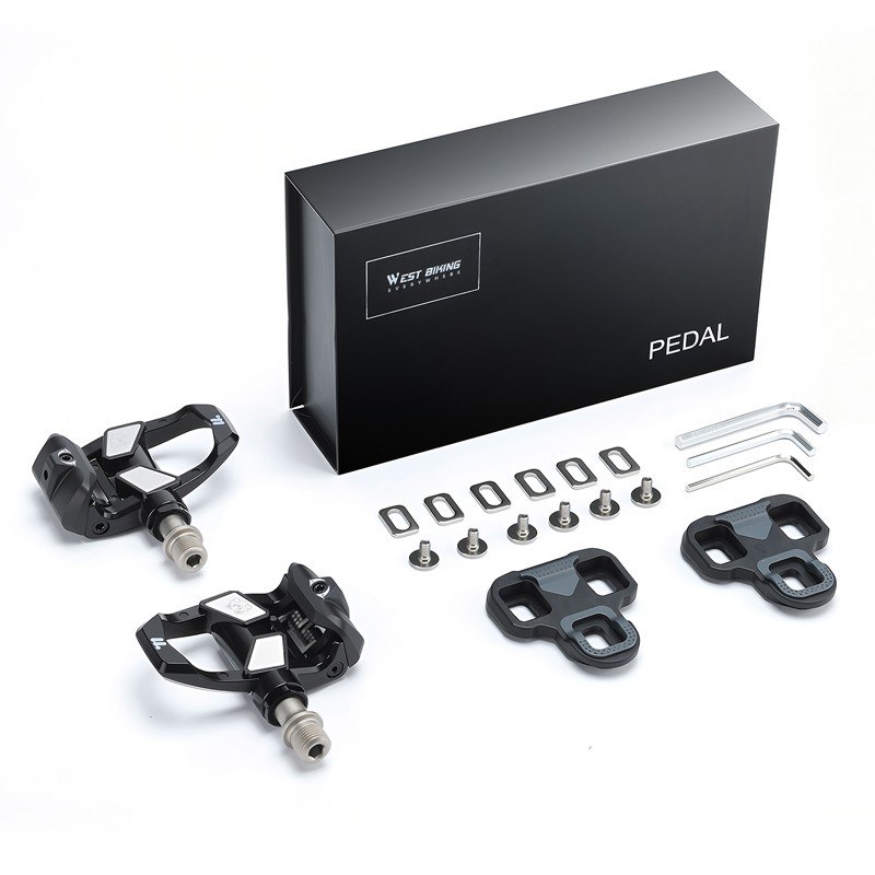 WEST BIKING 3 Bearings Bicycle Clipless Pedals with Cleats for Look System