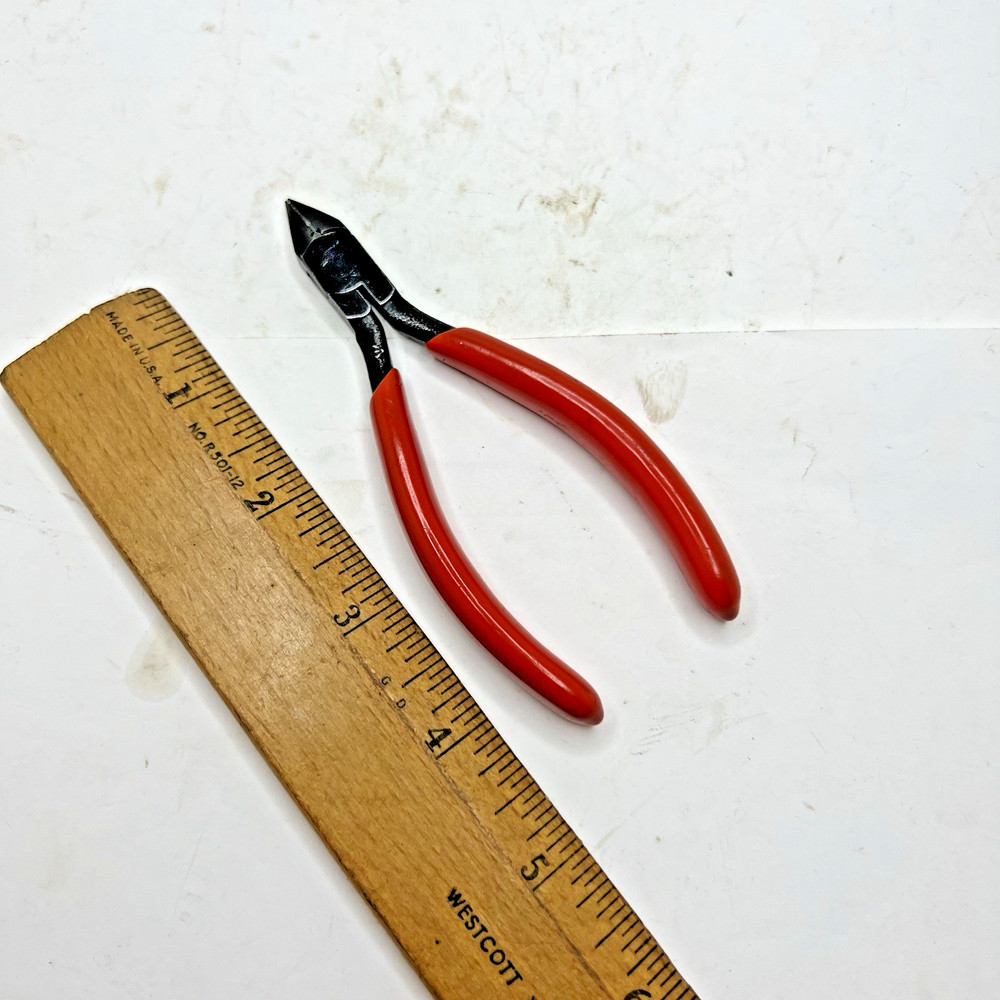 Snap-on E-707 Mini Precision Diagonal Electronic Flush Wire Cutters Pliers (USA)
