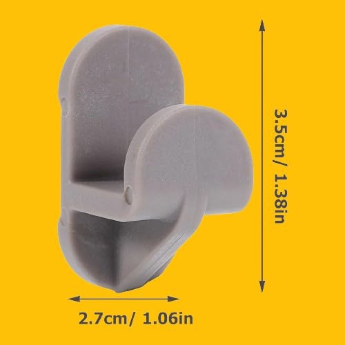 Shelf Clips Replacement 12 PCS Gray Plastic Turbo Air Freezer Refrigerator Part