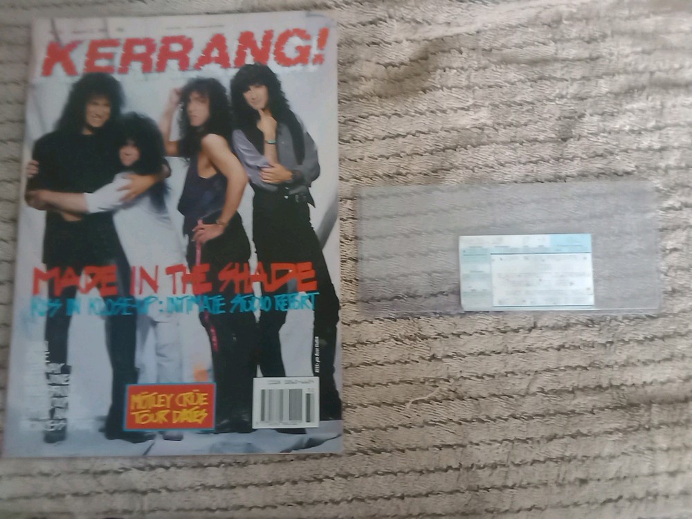 Kiss 💋 Ticket Stub Hot In The Shade Tour, 6-30-90, New Jersey Slaughter 🎸