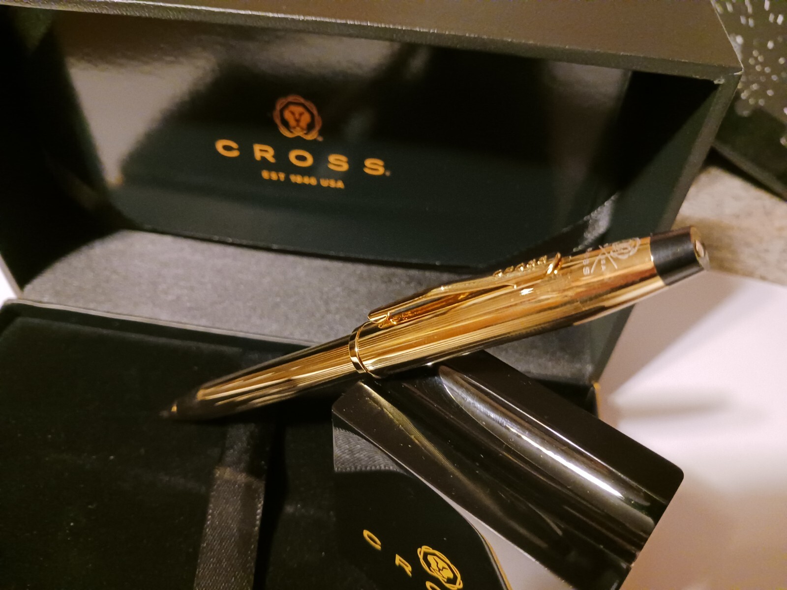 NEW Cross USA Classic Century II 23kt Gold Ballpoint Pen $300 CHRISTMAS GIFT