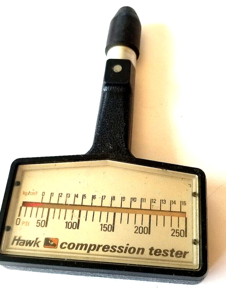Vintage Hawk Classic Car Engine Compression Tester, Free Shipping!