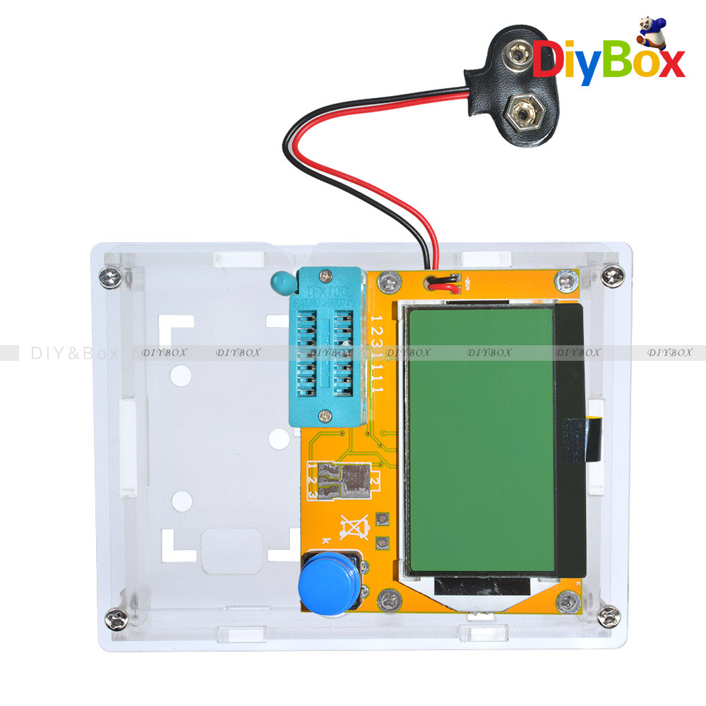 LCR-T4 ESR Meter Transistor Tester Diode Capacitance+Acrylic Case Shell Housing