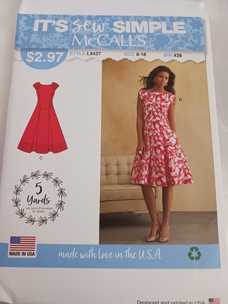 LOT OF 4 SIMPLICITY IT'S SEW EASY PATTERNS-UNCUT