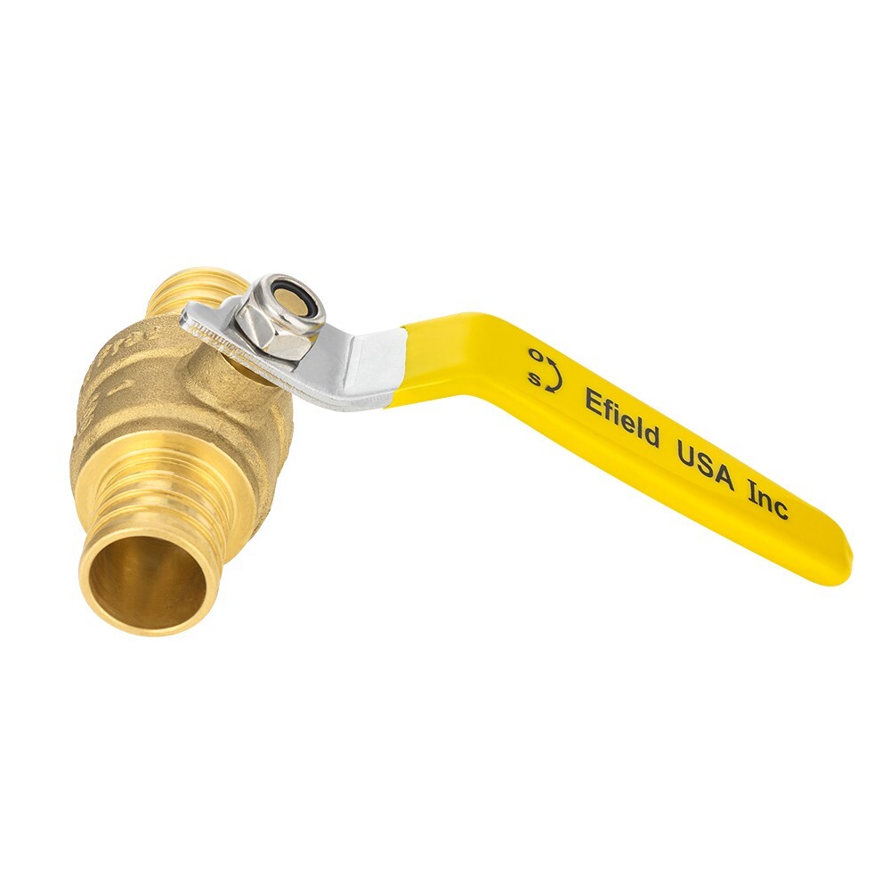 EFIELD 10 PCS 1-INCH CRIMP PEX FULL PORT SHUT OFF BALL VALVE , LEAD FREE