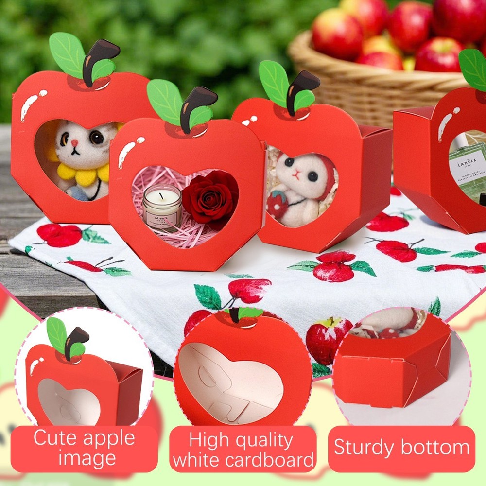 20 Pcs Apple Shaped Gift Boxes