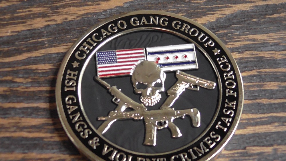 HSI SAC Chicago Gangs & Violent Crimes Task Force Challenge Coin #D690