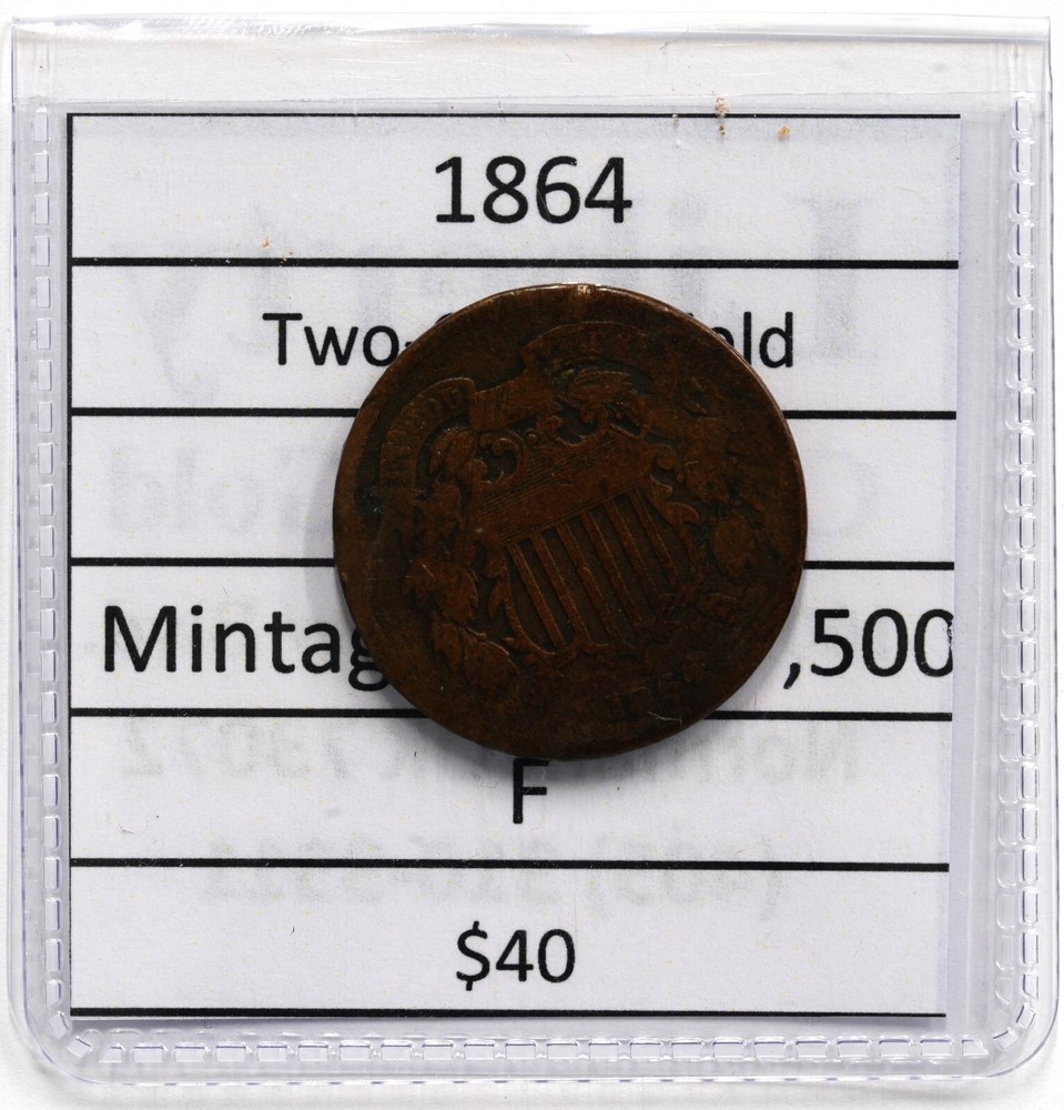 1864 2 Cent Piece