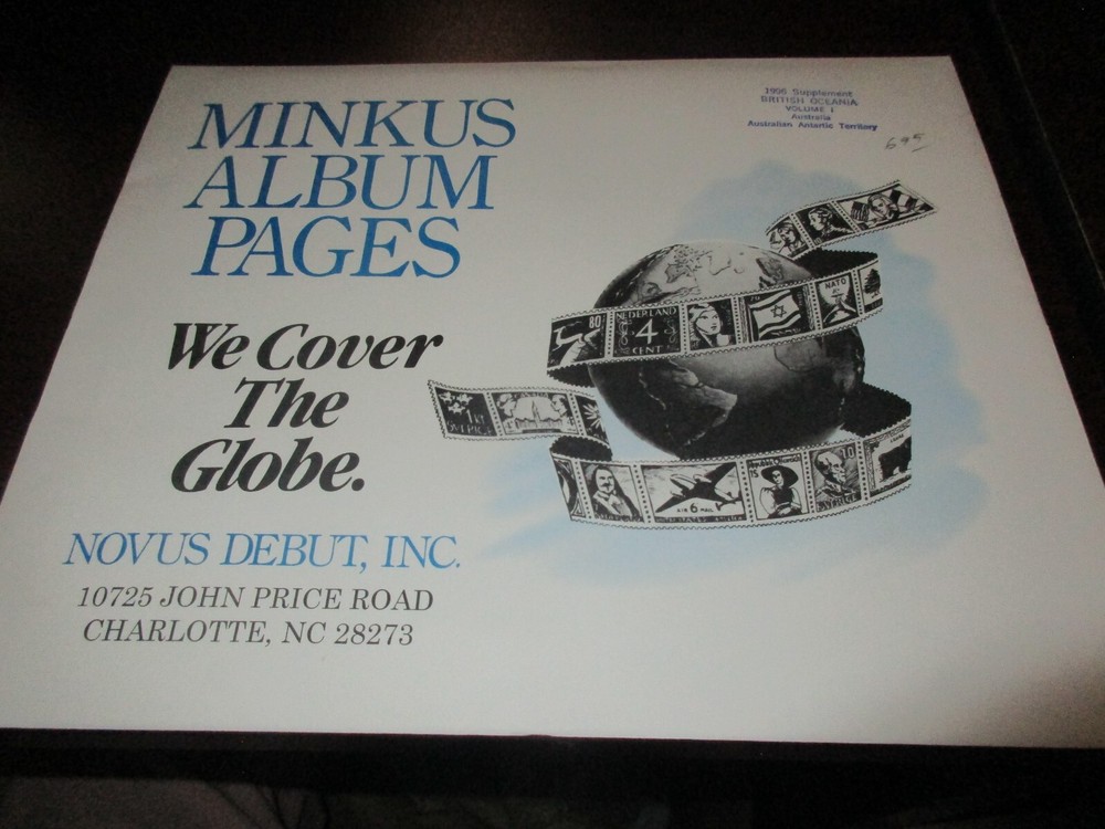 "MINKUS" 1996  SUPPLEMENT  BRITISH OCEANIA VOLUME 1   W/FREE SHIPPING!!!