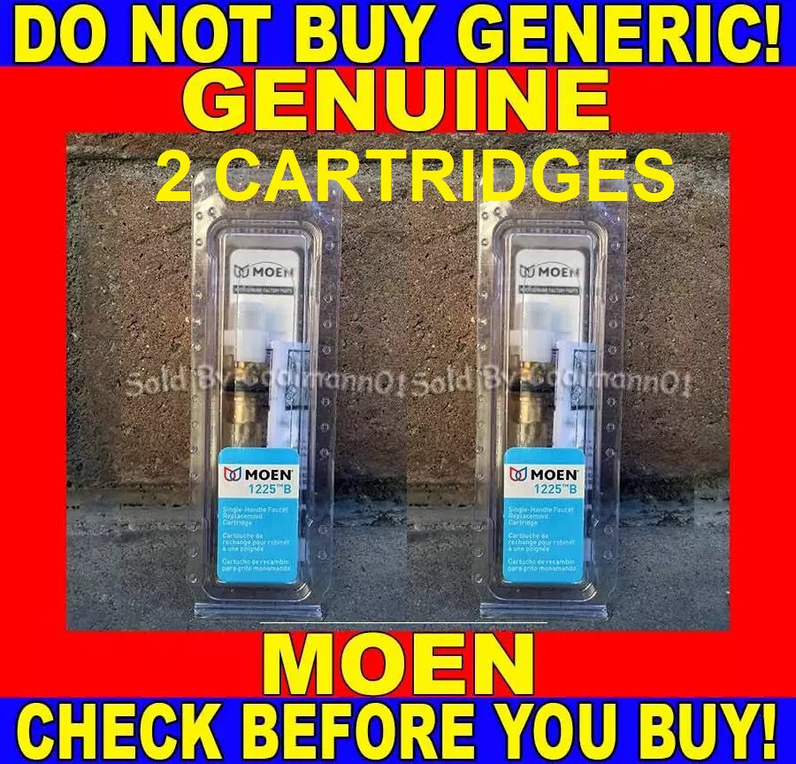 NEW 2 PACK MOEN 1225 1225B Single Handle OEM GENUINE Bathroom Cartridge USA MADE