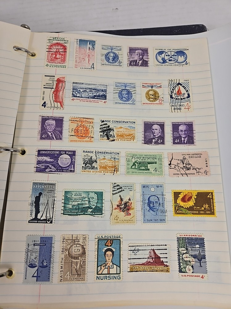 Scott's American Album For United States Album - Some Stamps + Extra's (1957)