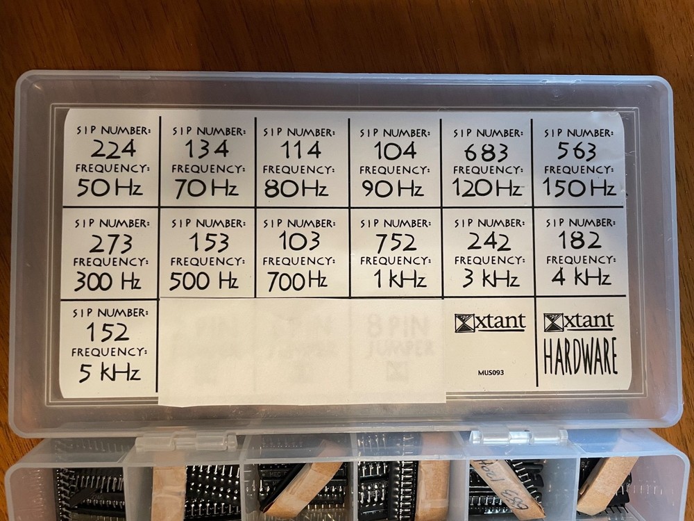 New XTANT Crossover Frequency SIP's Bundle (1 of each frequency-13 total SIPs)