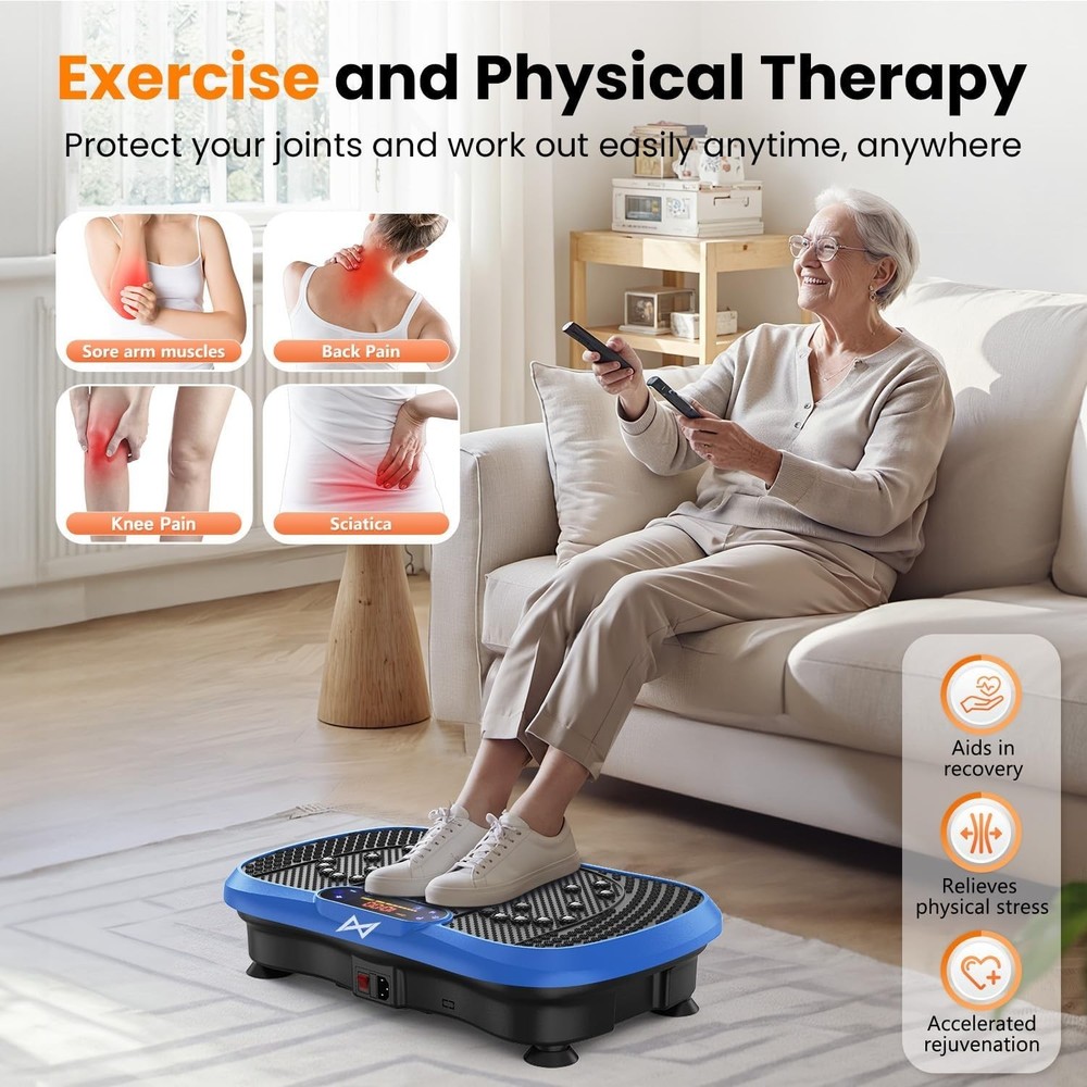 Vibrating Exercise Machine with Remote Control