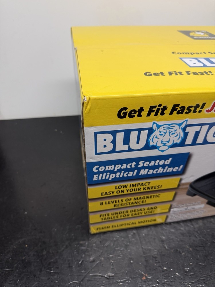 NEW! BluTiger Seated Elliptical Machine Burn Calories While Working