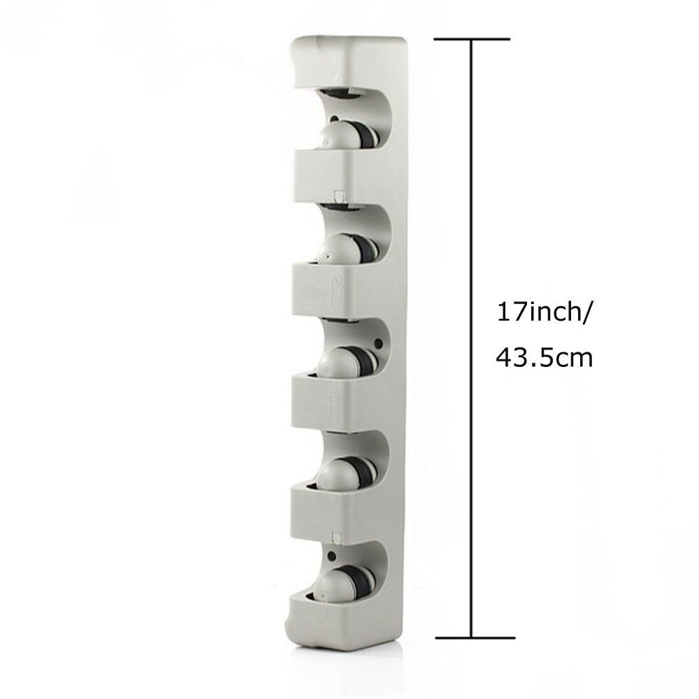 Wall Mount Magic Mop Broom Holder Hanger Cleaning Tool Organizer 5 Position US