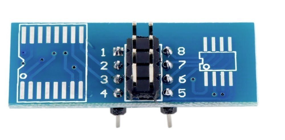 SOIC8 SOP8 IC Test Clip Programmer Adapter Board Cable EEPROM BIOS TL866 - 104
