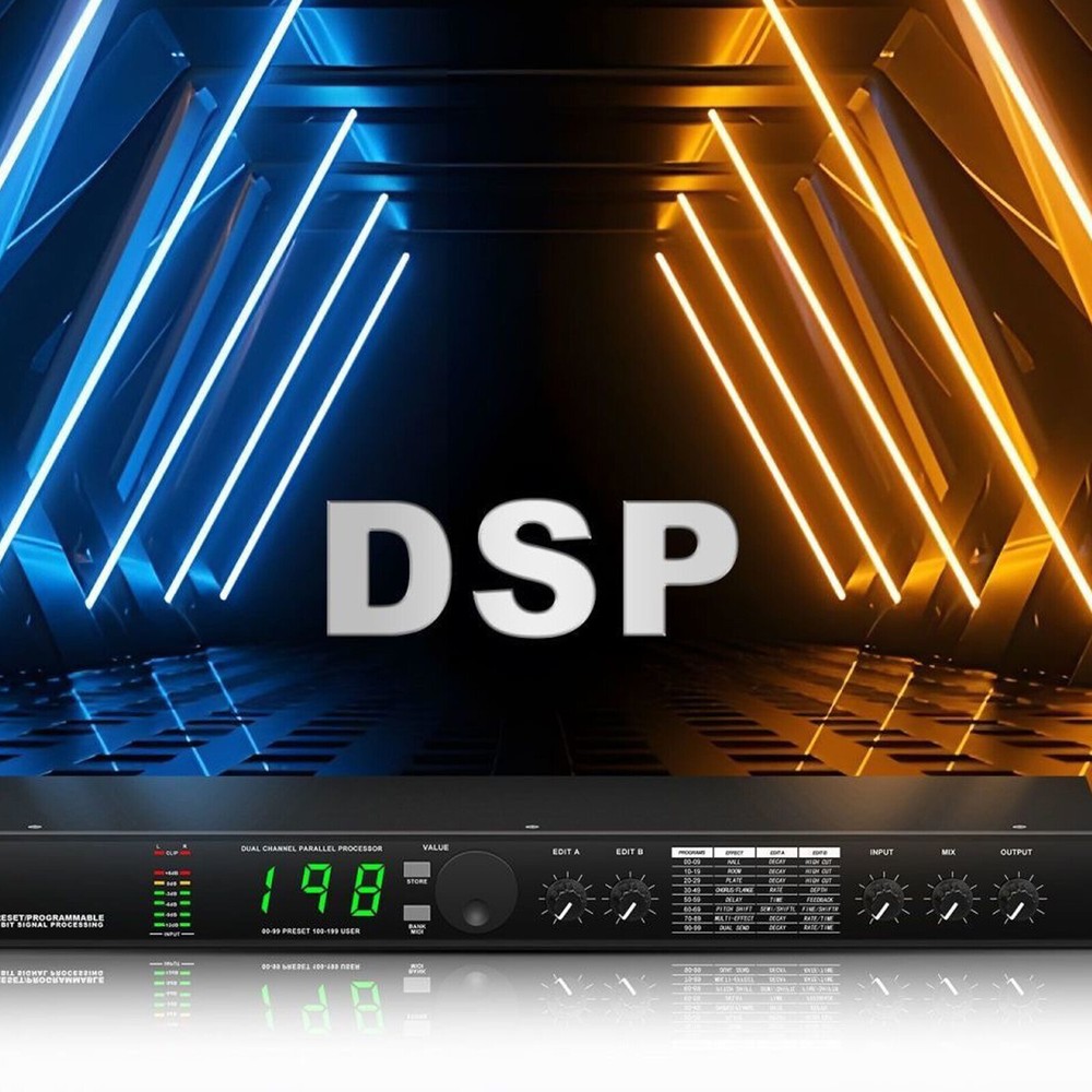Professional DSP Audio Processor Equalizer Reverb Multi-Effect Digital Unit