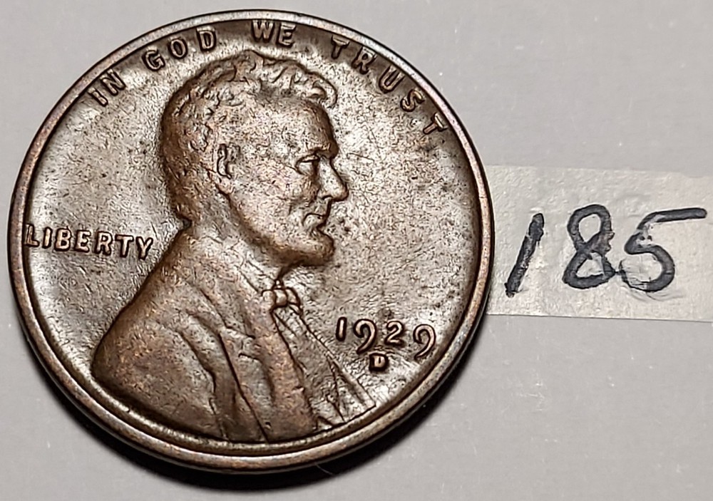 1929-D Lincoln Wheat Cent VF #185