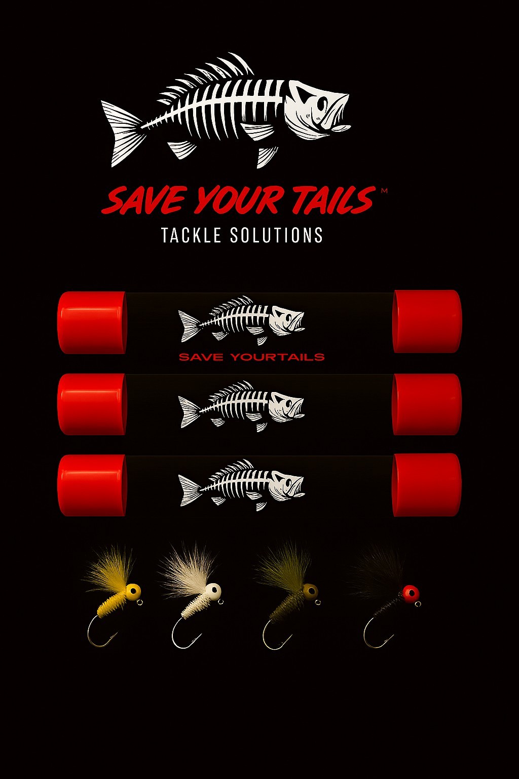 3/4" x 6" Finesse Series Tackle Tube™ 3-pack. Easy Terminal Tackle Storage