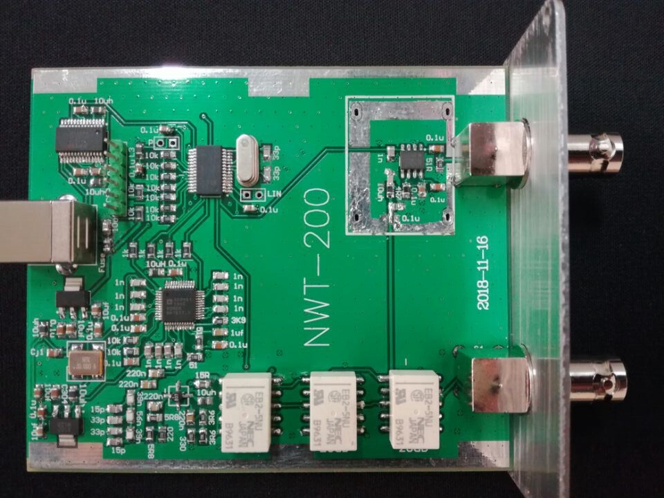 NWT200 50KHz~200MHz USB Sweeper Signal Source RF Power Meter Filter