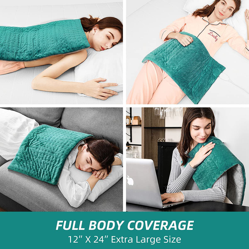 LCD Digital Controller Extra Large Heating Pads with Auto Shut Off for Back Pain
