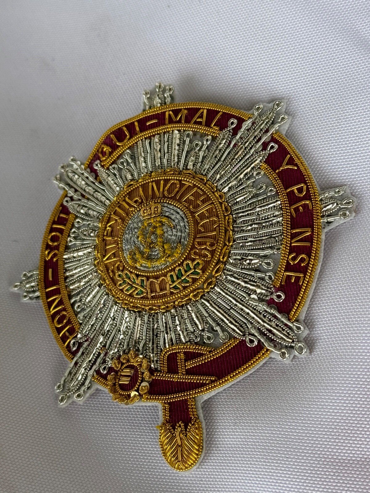 Imperial Order of St.Alexander combined British Embroidered star, replic 1850s